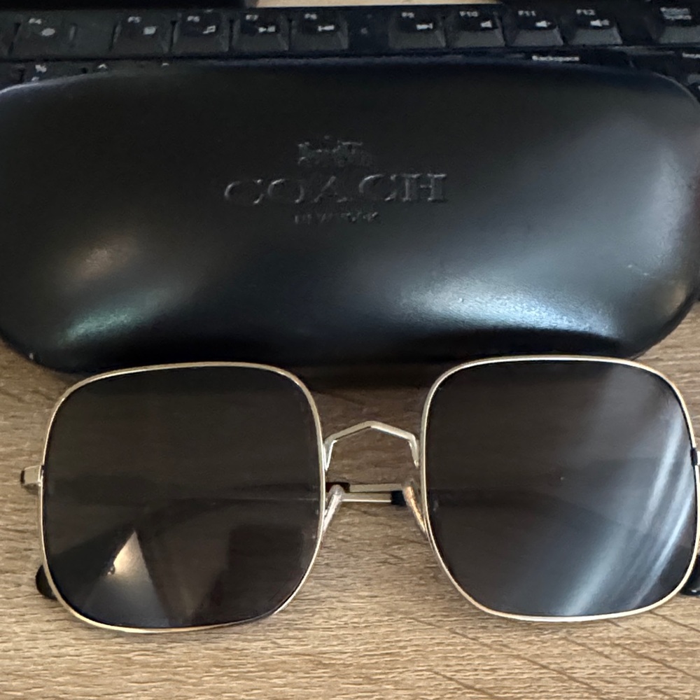 Coach Black and Silver Sunglasses - Picture 2 of 6